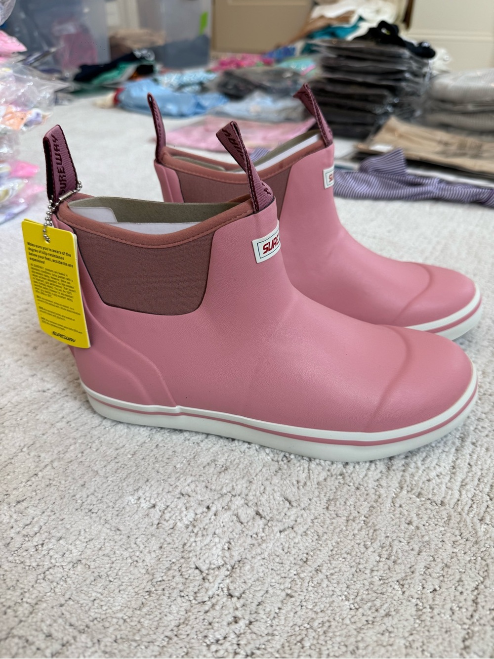 Sureway Pink Rain Work Boots